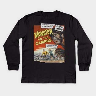 Monster On The Campus Movie Poster Kids Long Sleeve T-Shirt